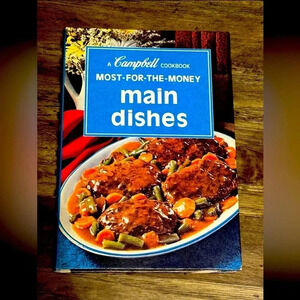 VTG Campbell's Most-For-The-Money Cookbook Main Dishes 1975 Spiral Bound